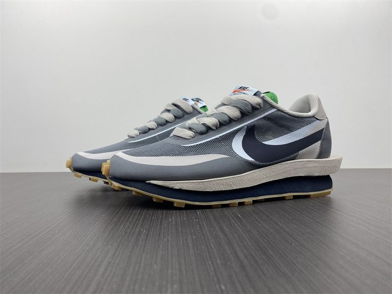 【Free shipping】LD Waffle sacai CLOT Kiss of Death 2 Cool Grey  DH3114-001