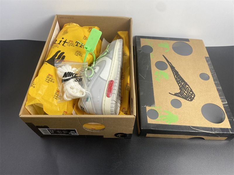 【Free shipping】Dunk Low Off-White Lot 7  DM1602-108