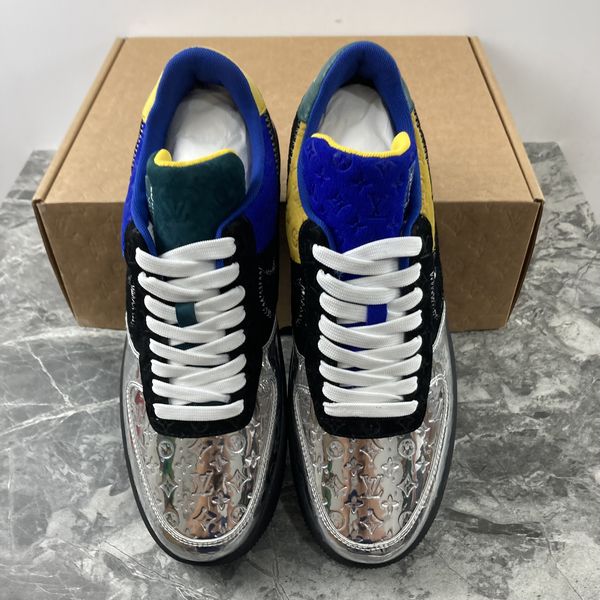 L*V x ir Force 1 Low By Virgil Abloh Black Metallic Silver
