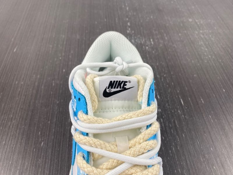 Dunk Low Triple White UNC Customized DD1503-109