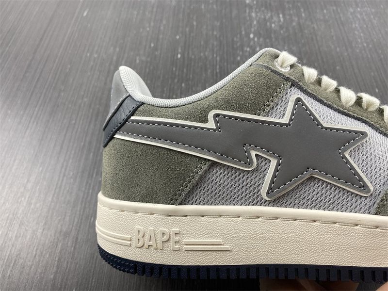 A Bathing Ape Bape SK8 Sta Green Grey