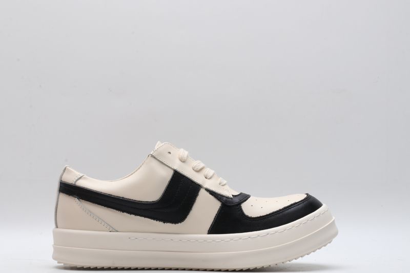 Men Women R*ick O*wens LOW Leather Top Sneaker KK221230-10