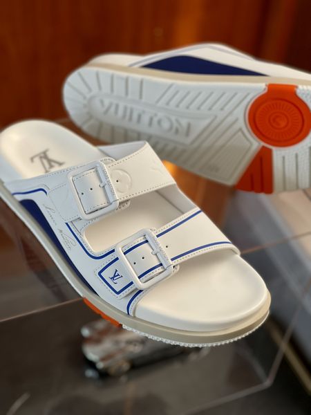 Men L*ouis V*uitton Top Sneaker Slippers RR230406-21