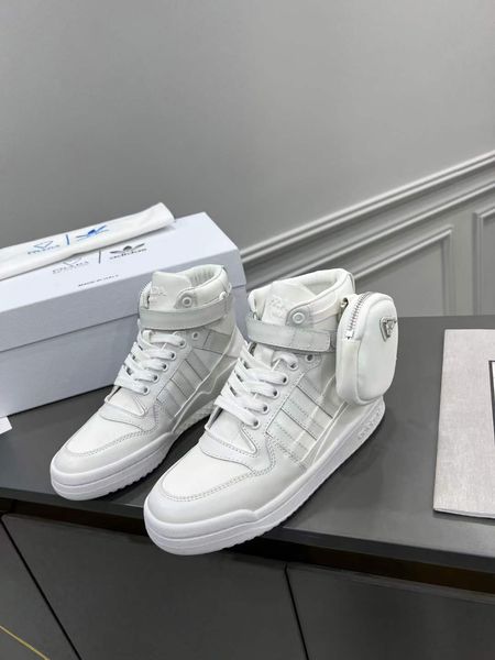 Men and Women P*rada Top Sneakers High CL 20230825-2