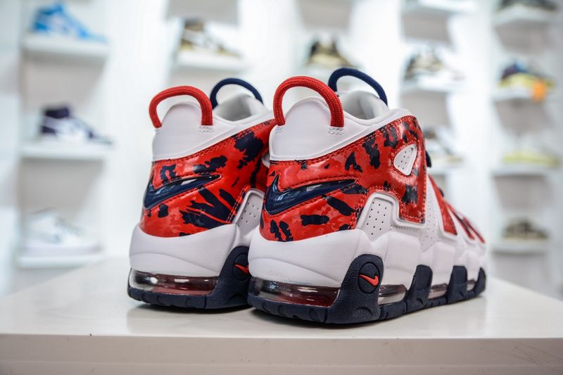Air More Uptempo Red Navy Camo  CZ7877-100