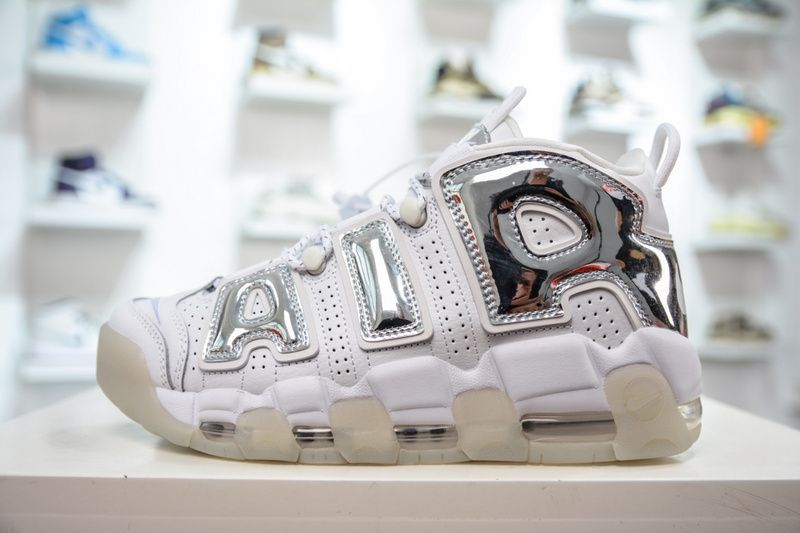Air More Uptempo Chrome White  917593-100