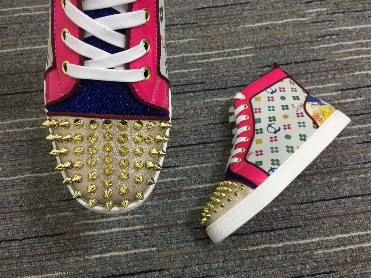C*ristian L*uboutin Lou Spikes Sneaker