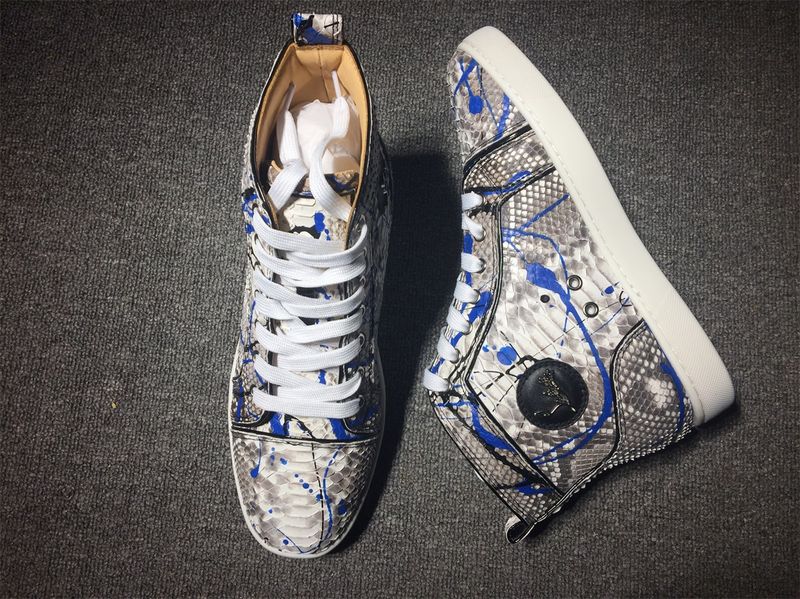 C*ristian L*uboutin Python Sneaker