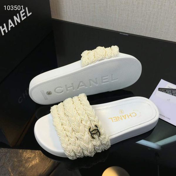Women C*hanel Top Slippers