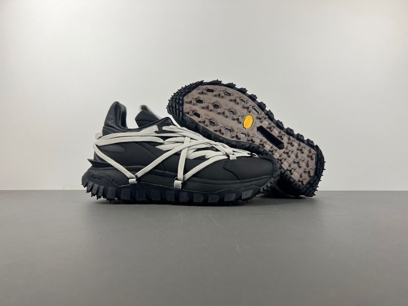 R*ick O*wens x M*oncler Trailgrip Megalace Black