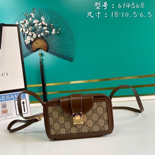 G*ucci Bag Top Quality 18*10.5*6.5cm