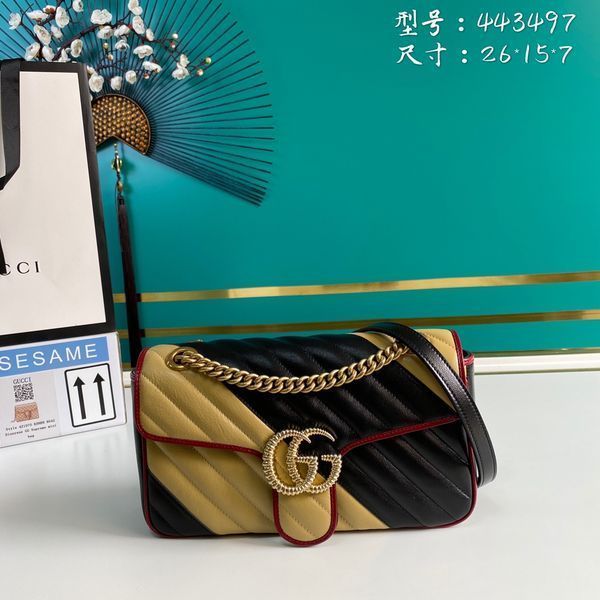 G*ucci Bag Top Quality 26*15*7cm