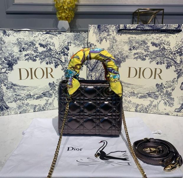 D*ior Top Bag 17*8*14cm